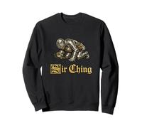 Sir Ching Cherche Une Blague médiévale Amusante sur Brainrot de la génération Z Sweatshirt