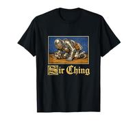 Sir Ching Cherche Une Blague médiévale Amusante sur Brainrot de la génération Z T-Shirt