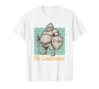 Sir Cumference Funny Medieval Fair Math Pun Geometry Knight T-Shirt Graphique avec Valeur, Homme, Blanc, L
