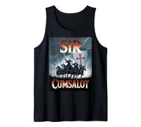 Sir Cumsalot Humour Chevalier Croisé Médiéval Fantasy Gag Débardeur