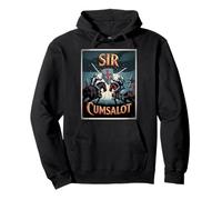 Sir Cumsalot Humour Chevalier Croisé Médiéval Fantasy Gag Sweat à Capuche