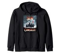 Sir Cumsalot Humour Chevalier Croisé Médiéval Fantasy Gag Sweat à Capuche