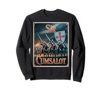 Sir Cumsalot Humour Chevalier Croisé Médiéval Fantasy Gag Sweatshirt