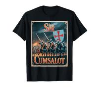 Sir Cumsalot Humour Chevalier Croisé Médiéval Fantasy Gag T-Shirt