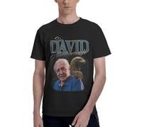 Sir David Attenborough Essential T-Shirt Animal Print Shirt for Boys T-Shirts for Men Cotton S