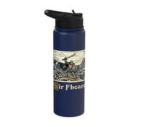 Sir FBoard Planche de surf médiévale Chevalier Meme Renaissance Stainless Steel Insulated Water Bottle