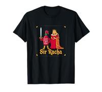 Sir Hot Chili Sauce Art Racha Design médiéval drôle T-Shirt