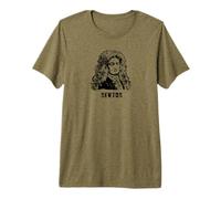 Sir Isaac Newton Anglais Mathématicien Physicien Astronome T-Shirt Haut de Gamme