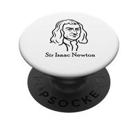 Sir Isaac Newton Dessin Minimaliste PopSockets PopGrip Adhésif