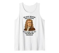 Sir Isaac Newton Died A Virgin - Humour mathématique drôle pour adulte Débardeur