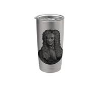 Sir Isaac Newton Portrait Gravity Science Gobelet isotherme en acier inoxydable double paroi