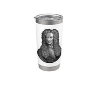 Sir Isaac Newton Portrait Gravity Science Gobelet isotherme en acier inoxydable double paroi