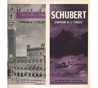 Sir John Barbirolli, The Halle Orchestra - AM 2248 Mendelssohn/Schubert Symphony 4 John Barbirolli/Adrian Boult LP