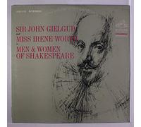SIR JOHN GIELGUD & MISS IRENE WORTH - men & women of shakespeare LP