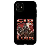 Sir Loin Funny Offensive Knight Pun Meme Bootleg Graphic Coque pour iPhone 11
