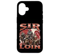 Sir Loin Funny Offensive Knight Pun Meme Bootleg Graphic Coque pour iPhone 16