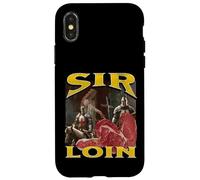 Sir Loin Funny Offensive Knight Pun Meme Bootleg Graphic Coque pour iPhone X/XS