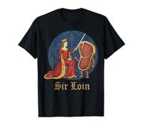 Sir Loin Meat Medieval Knight Meme Funny Graphic T-Shirt