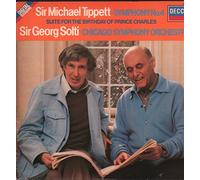 Sir Michael Tippett , Georg Solti The Chicago Symphony Orchestra - Sir Michael Tippett , Georg Solti The Chicago Symphony Orchestra - Symphony No.4 / Suite For The Birthday Of Prince Charles - Decca - SXDL 7546
