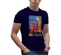Sir Racha - Funny Sriracha Sauce Medieval Parody Tee for Hot Sauce Lovers & Foodies T-Shirt Bleu Marine pour Homme Size L