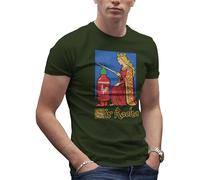 Sir Racha - Funny Sriracha Sauce Medieval Parody Tee for Hot Sauce Lovers & Foodies T-Shirt Vert Militaire pour Homme Size L