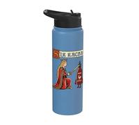 Sir Racha Sriracha Drôle Chevalier Médiéval Meme Stainless Steel Insulated Water Bottle