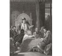Sir Robert Clifford accusant Sir William Stanley de soutenir la conspiration de Perkin Warbeck contre le roi Henry VII. Après une impression de William Bromley à partir de la peinture de Robert Smirke