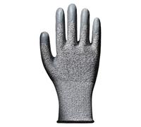 Sir Safety System Hercule Gants Anti-Coupure, Enduction Nitrile, EN 388:2016+A1:2018 4X42D, Jauge 13, Dextérité 5, 10, Gris, Lot de 12 paires