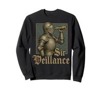 Sir Veillance Mème médiéval Chevalier Renaissance Graphique drôle Sweatshirt