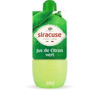SIRACUSE - Jus de Citron Vert 100% Pur Pressé, Saveur Authentique et Pratique, Flacon 200ml