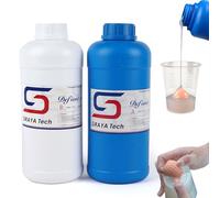 Siraya Tech Defiant 25 Kit de fabrication de moules en silicone platine 2 kg - Qualité alimentaire, dureté 25A, grande capacité, pour résine UV, inhibition facile de durcissement, sans revêtement