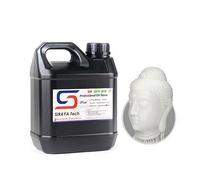 Siraya Tech Fast Résine 3D ABS-Like, Haute Précision, Non Cassante - Faible Odeur Photopolymère UV 405nm pour Impression LCD/DLP 8K (Blanc, 2kg)