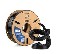 Siraya Tech Flex TPU 64D High Elastic Filament d'imprimante 3D (Noir, 1kg) | Testé ISO 10993, Shore 64D, Élastique haute performance, Résistant à l’usure et à l’abrasion, Durable et robuste