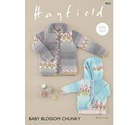 Sirdar 4832 Patron de tricot pour bébé facile pour enfant en tricot Gilet en Hayfield bébé Blossom Grosse