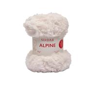 Sirdar Alpine, Pelote de fils à tricoter imitation fourrure - 50 g polaire (400)