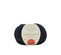 Sirdar Cachemire Merino Silk DK, bleu marine (407), 50 g