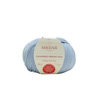 Sirdar Cachemire Merino Silk DK, Regency Blue, 50 g, Soie Laine, Bleu régence (400), Set de 116 Pièces