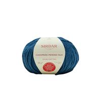 Sirdar Cachemire Mérinos Silk DK, Bleu Orient (418), 50 g