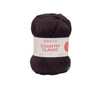 Sirdar Country Classic 4 plis, noir (973), 50 g