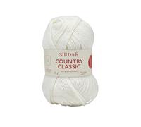 Sirdar Country Classic DK Tricot double, blanc (850), 50 g