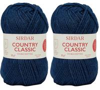 Sirdar Country Classic DK Tricot double, bleu sarcelle (865), 50 g (Lot de 2)
