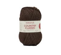 Sirdar Country Classic DK Tricot Double Marron Chocolat (854), 50 g, Acrylique Laine, Set de 125 Pièces