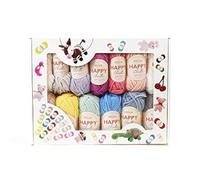 Sirdar Happy Chenille Boîte d'assortiment de 25 Couleurs, Polyester Laine, Coloris Assortis, 15g, Set de 950 Pièces
