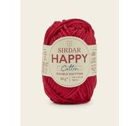 Sirdar Happy Cotton Pelote de fil à tricoter double, 20 g, 100 % coton (Cherryade 754)