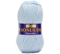 Sirdar Hayfield Bonus DK Tricot double, bleu givré (608), 100 g