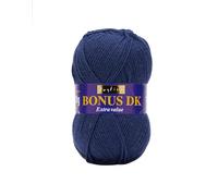 Sirdar Hayfield Bonus DK Tricot Double, Bleu Saphir (611), 100 g, Laine Acrylique, Set de 280 Pièces