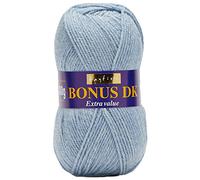 Sirdar Hayfield Bonus DK Tricot Double, Sky Marl (591), 100 g, Laine Acrylique, Set de 280 Pièces