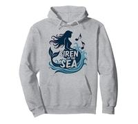 Siren of The Sea : Enchanting Mermaid Melody Sweat à Capuche, Unisexe pour Adultes, Gris Chiné, S