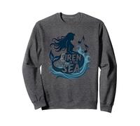 Siren of The Sea : Enchanting Mermaid Melody Sweatshirt, Unisexe pour Adultes, Chiné Foncé, XXL