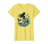 Siren of The Sea : Enchanting Mermaid Melody T-Shirt, Femme, Citron, S